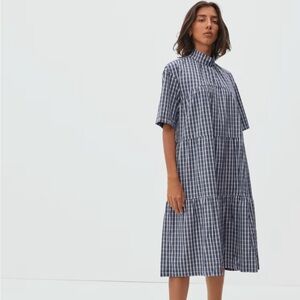 Everlane tiered mockneck dress